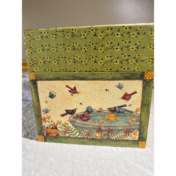 Bob’s Boxes “Birds of a Feather” Garden-Themed Wooden Storage Box With Lid - Picture 4 of 16